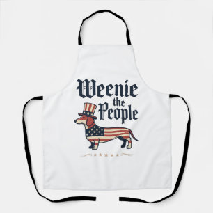 Patriotisches Dachshund-T-Shirt Weenie the People_ Schürze