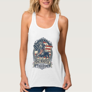 Patriotisches Dachshund-Vektorgrafik-T-Shirt_1 Tank Top