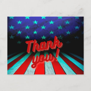 Patriotisches Danke! Postkarte