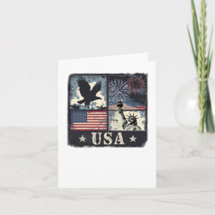 Patriotisches Design der USA mit Adler Karte