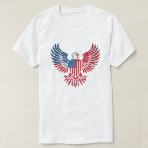 Patriotisches Design mit Bald Eagle und amerikanis T-Shirt