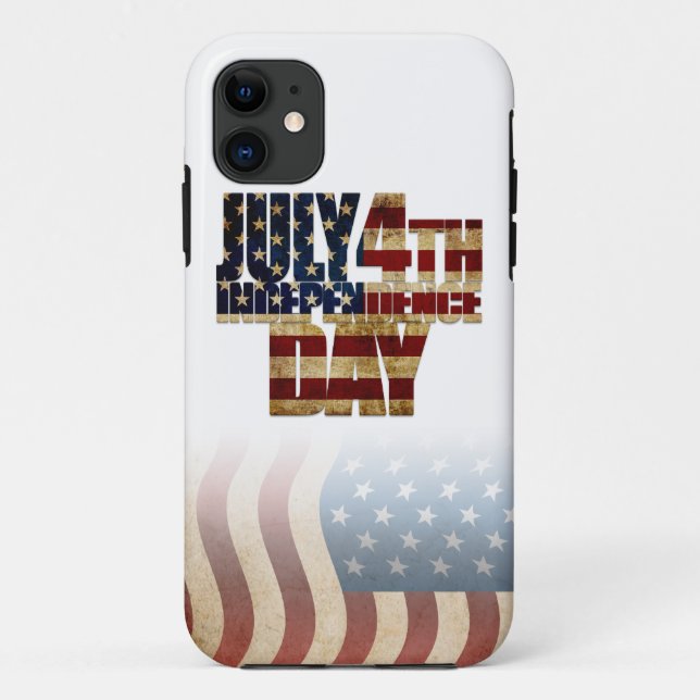 Patriotisches Design vom 4. Juli Case-Mate iPhone Hülle (Rückseite)