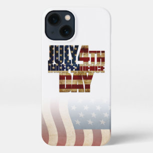 Patriotisches Design vom 4. Juli iPhone Hülle