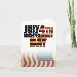 Patriotisches Design vom 4. Juli Karte