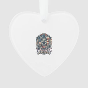 Patriotisches deutsches Schäferhund-Vektorgrafik-T Ornament
