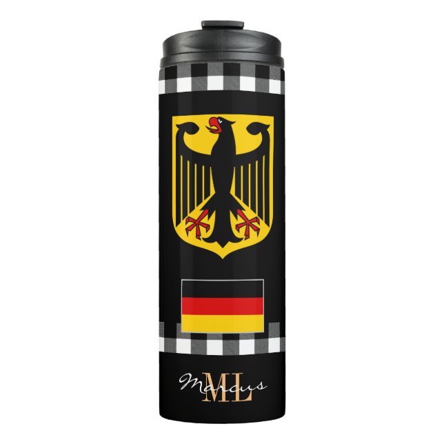Patriotisches Deutschland reist Mug, deutsche Flag Thermosbecher (Vorderseite)