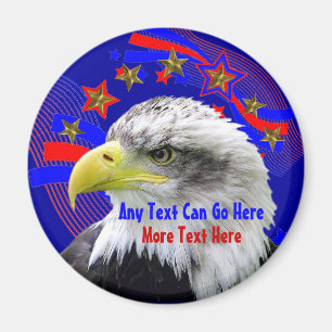 Patriotisches Eagle und Goldstern-Magnet Magnet