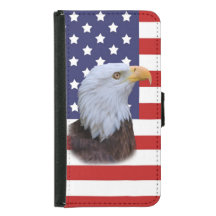 Patriotisches Eagle und USA-Flagge kundengerecht