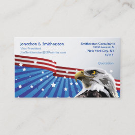 Patriotisches Eagle Visitenkarte