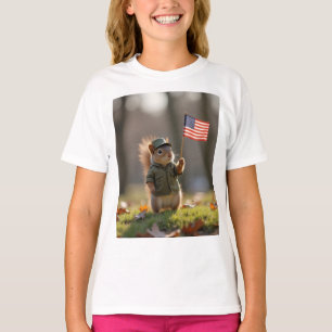 Patriotisches Eichhörnchen T-Shirt