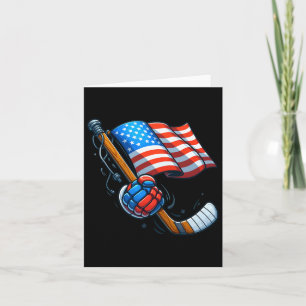 Patriotisches Eishockey 4. Juli Unabhängigkeit der Karte