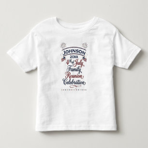 Patriotisches Familienfeier-Design zum 4. Juli Kleinkind T-shirt