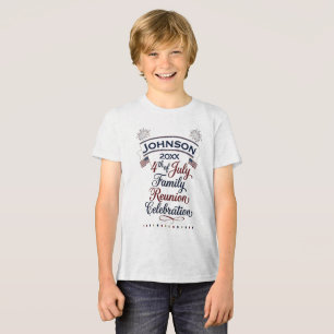Patriotisches Familienfeier-Design zum 4. Juli Tri-Blend Shirt