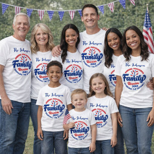 Patriotisches Familientreffen Fourth of July Desig Kleinkind T-shirt