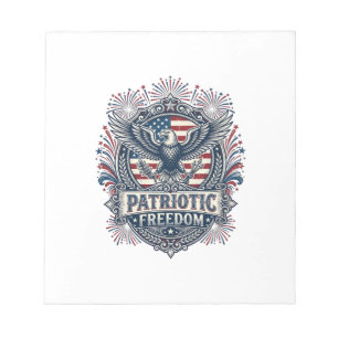 Patriotisches Feuerwerk Festival Vektorgrafik T-Sh Notizblock