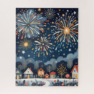 Patriotisches Feuerwerk-Kunstpuzzle