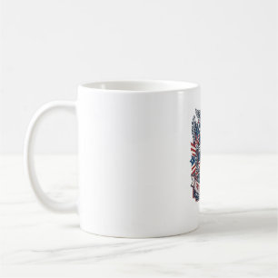 Patriotisches Film Kameramann Vektorgrafik T-Shirt Kaffeetasse