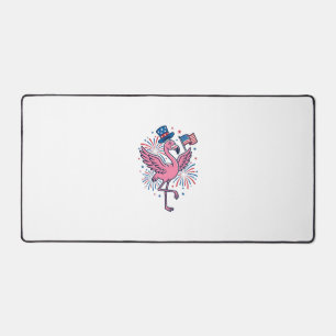 Patriotisches Flamingo-Feuerwerk Vektor Design_1 Schreibtischunterlage