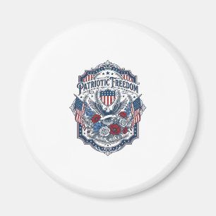 Patriotisches Florist-Vektorgrafik-T-Shirt_1 Magnet