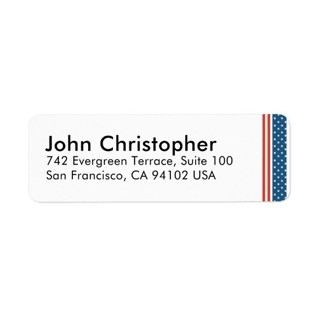 Patriotisches Frohes 4. Juli Feierdesign (Vorne)