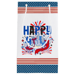 Patriotisches Frohes 4. Juli Feierdesign Kleine Geschenktüte