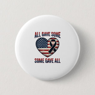 Patriotisches Gedenk-Herzband Veteran-Shirt Desi Button