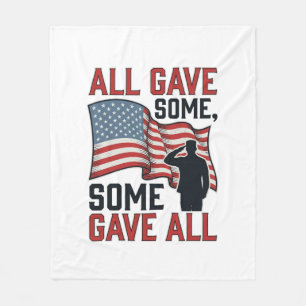 Patriotisches Gedenken Alle Gaben Einige Einige Ga Fleecedecke