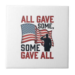 Patriotisches Gedenken Alle Gaben Einige Einige Ga Fliese