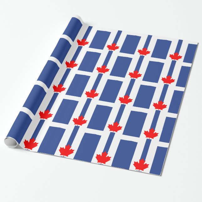 Patriotisches Geschenkpapier mit der Flagge von To (Ungerollt)