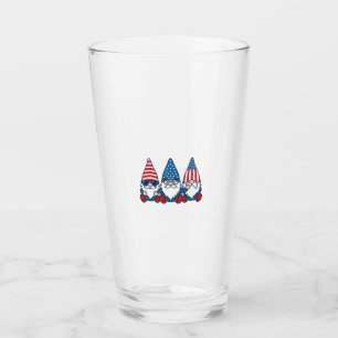 Patriotisches Gnom-Trio Vintage-Vector-Shirt-Desig Glas