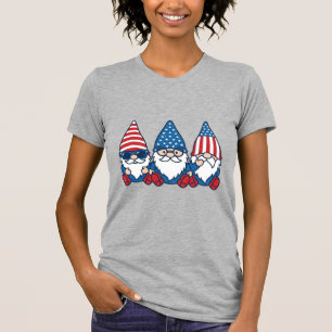 Patriotisches Gnom-Trio Vintage-Vector-Shirt-Desig T-Shirt