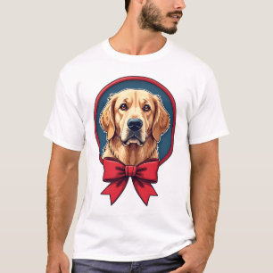 Patriotisches Golden Retriever Band Halo-Shirt T-Shirt
