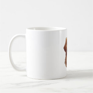 Patriotisches Golden Retriever Gesicht Vintage-Shi Kaffeetasse