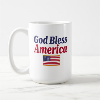 Patriotisches Gott segne Amerika Kaffeetasse