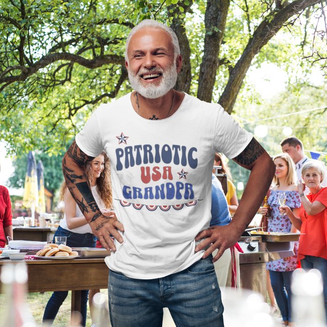 Patriotisches Großvater-Shirt, 4. Juli Großvater T-Shirt (Von Creator hochgeladen)