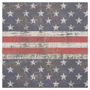 Patriotisches Grunge US Flagge Pattern Stoff