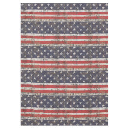 Patriotisches Grunge US Flagge Pattern Tischdecke
