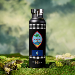 Patriotisches Guam Vakuum isoliert, Guam Flag Trinkflasche