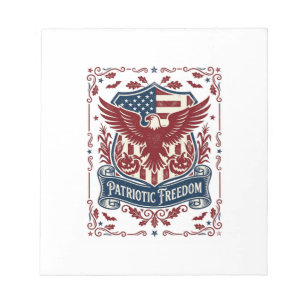 Patriotisches Halloween-Vektorgrafik-T-Shirt Notizblock