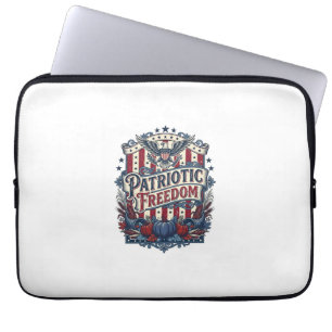 Patriotisches Herbst-Harvest-Vektorgrafik-T-Shirt Laptopschutzhülle