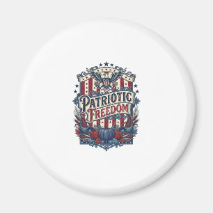 Patriotisches Herbsternte-Vektorgrafik-T-Shirt Magnet