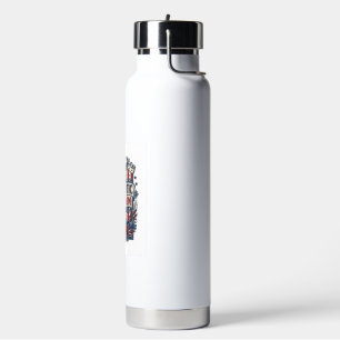 Patriotisches Herbsternte-Vektorgrafik-T-Shirt Trinkflasche