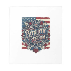 Patriotisches Herbstlaub-Vektorgrafik-T-Shirt Notizblock