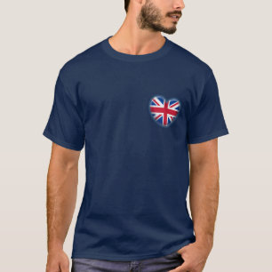 Patriotisches Herz Vereinigtes Königreich T-Shirt
