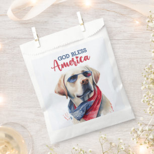 Patriotisches Hunde-Labor Geschenktütchen