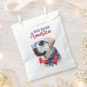 Patriotisches Hunde-Labor Geschenktütchen