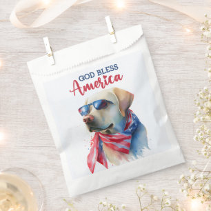 Patriotisches Hunde-Labor Geschenktütchen