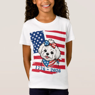 Patriotisches Hunde-T-Shirt T-Shirt