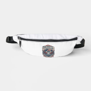 Patriotisches Kabinen-Wochenende-Vektorgrafik-T-Sh Bauchtasche
