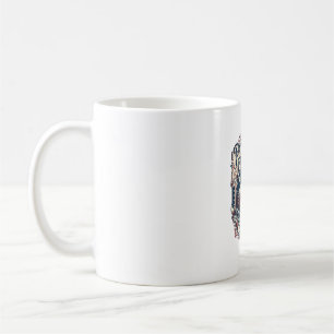 Patriotisches Kabinen-Wochenende-Vektorgrafik-T-Sh Kaffeetasse